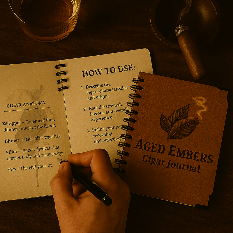 Aged Embers Cigar Journal - Hardback