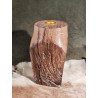 8" Reclaimed Oak Candle Holder