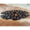 Resin and pine cone wine glass holder